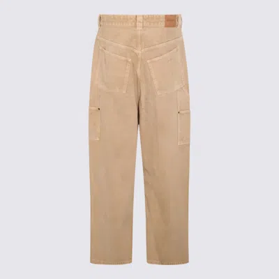 Balenciaga Straight Trousers Contrast Panels In Nude