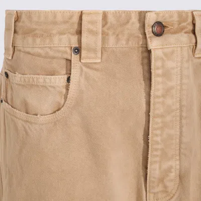 Balenciaga Straight Trousers Contrast Panels In Nude
