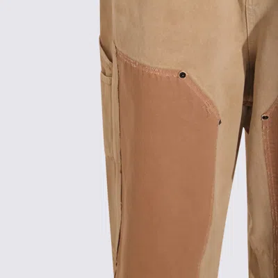 Balenciaga Straight Trousers Contrast Panels In Nude