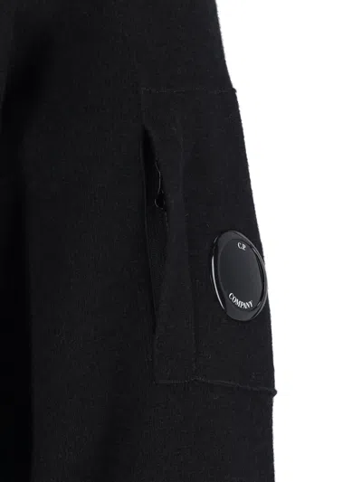C.p. Company C.p.company Wool Crewneck Sweater In Black