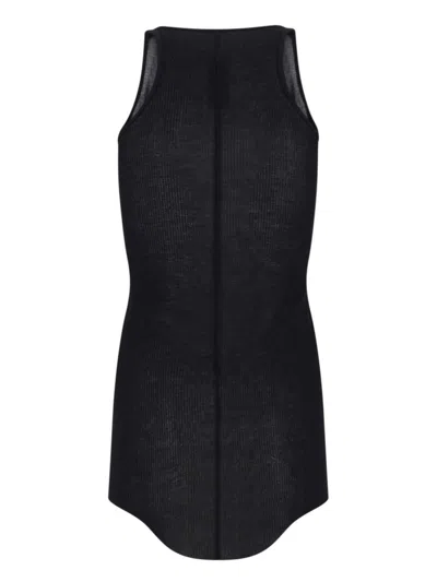 Rick Owens Viscose And Silk Tank Top