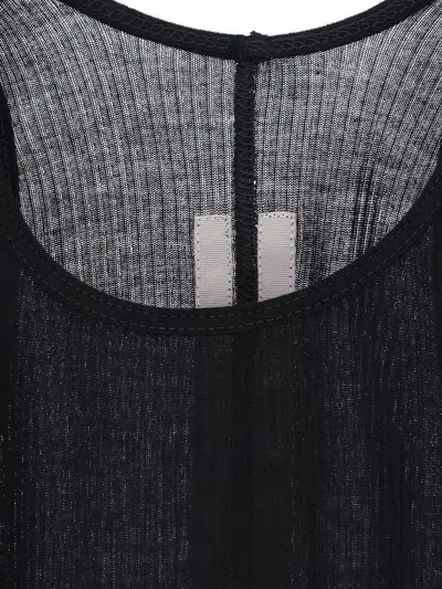 Rick Owens Viscose And Silk Tank Top