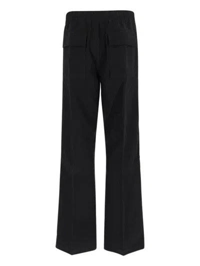 Rick Owens Straight Leg Trousers Elastic Waistband