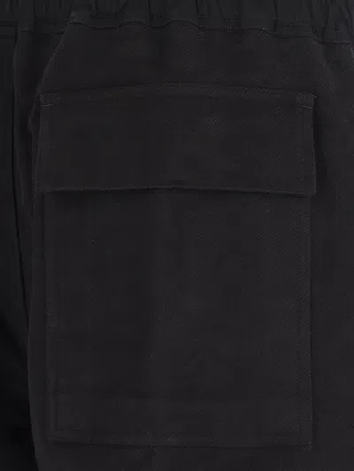 Rick Owens Straight Leg Trousers Elastic Waistband