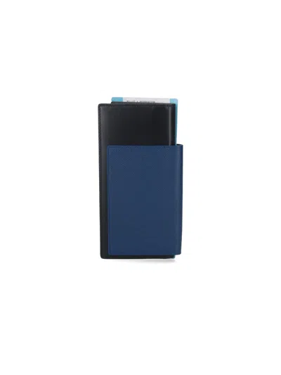 Balenciaga Blue Passport Long 1 Ticket Wallet In Multi