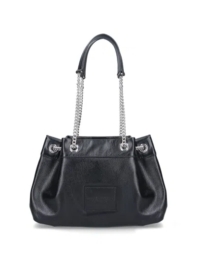 Marc Jacobs The Small Black Leather Chain Sack Bag