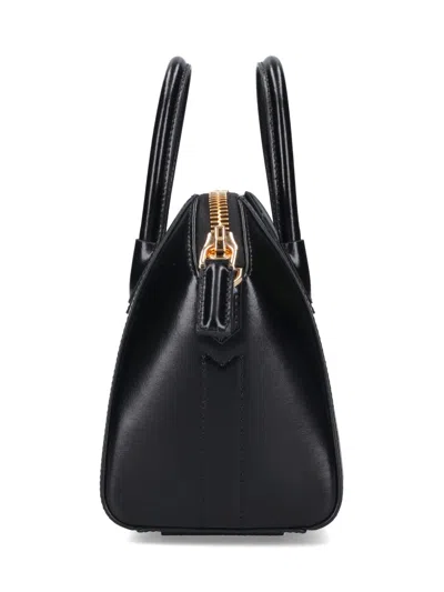 Givenchy Mini Elegant Leather Handbag In Black