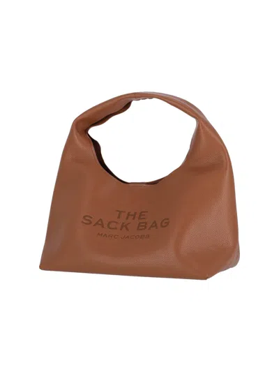 Marc Jacobs The Mini Sack Leather Handbag In Brown