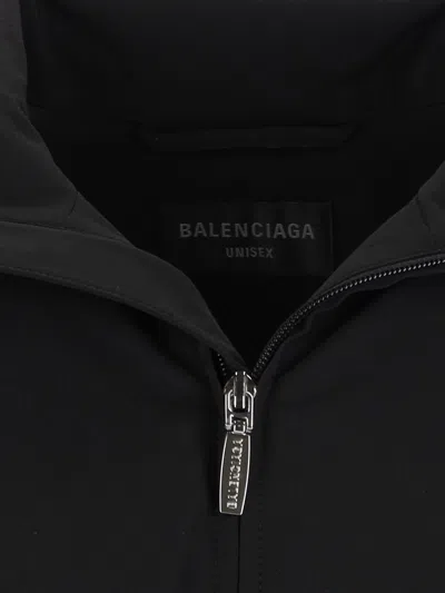 Balenciaga Oversized Windbreaker Jacket In Black