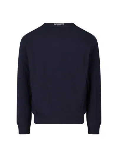 C.p. Company Brushed And Emerized Diagonal Fleece Lens Crew Nec