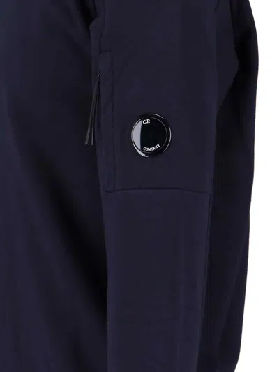 C.p. Company Brushed And Emerized Diagonal Fleece Lens Crew Nec