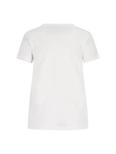 Valentino Cotton Crew Neck T-shirt With Short Sleeves In White
