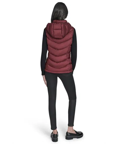 Charter Club Women's Packable Hooded Puffer Vest, Created For Macy's In Neutral