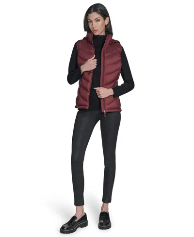 Charter Club Women's Packable Hooded Puffer Vest, Created For Macy's In Neutral