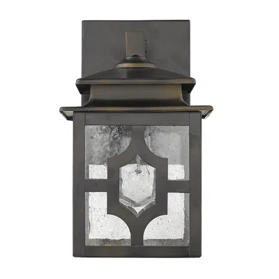Hivvago Antique Bronze Outdoor Lantern Wall Light