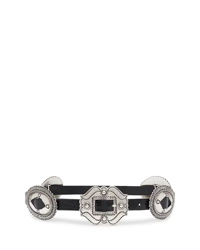 Pinko Belt With Large Buckle In Black