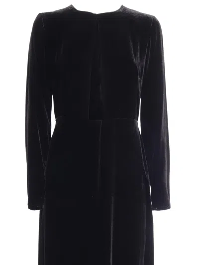Max Mara Studio Midi Dress In Black