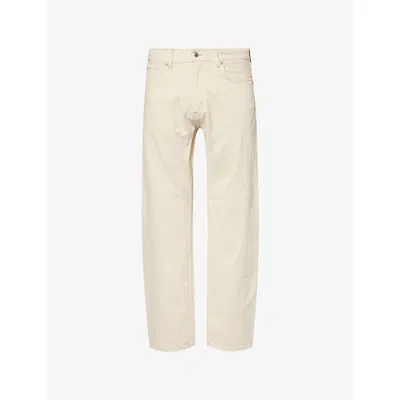 7 For All Mankind Ens Twist Modern Straight-leg Denim Jeans Sunfaded Sand In Neutral
