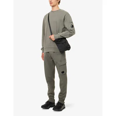 C.p. Company Cotton Sweatshirt Arm Pocket In Gray
