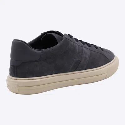 Hogan H691 Lace-up Sneakers With Embossed Branding And Memory Foam Insole In Blue
