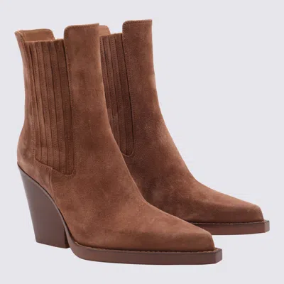Paris Texas Camel Suede Boots