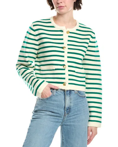 Endless Rose Knit Stripe Wool-blend Cardigan In Multi