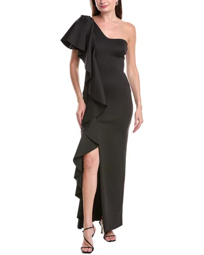 Black Halo Percy Gown In Black