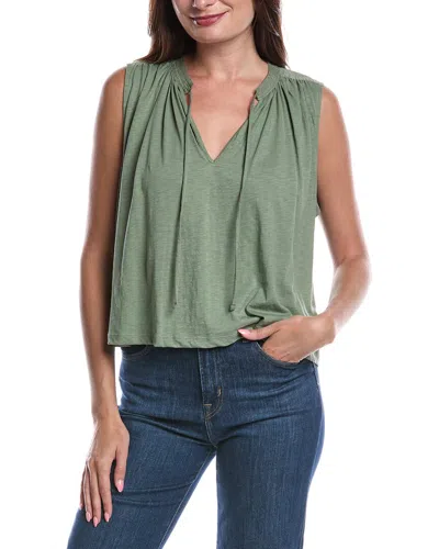 Nation Ltd Via Tie-front Flowy Tank In Green