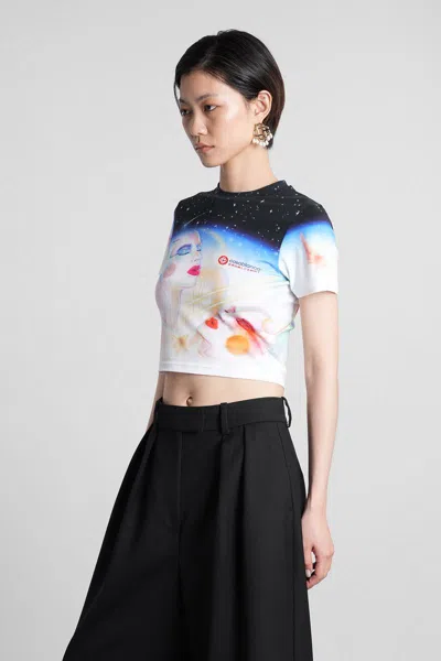 Casablanca Galactic Connection Crew Neck T-shirt In Multi