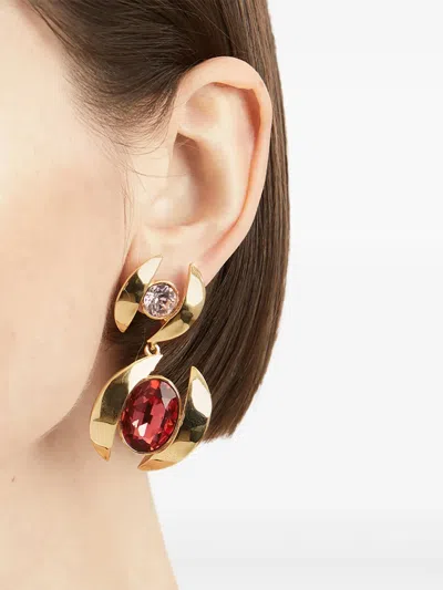 Oscar De La Renta デコラティブ ピアス In Gold