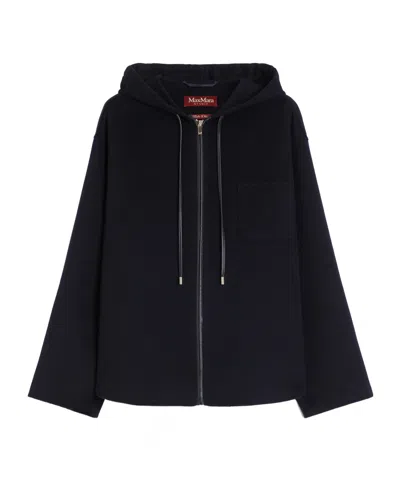 Max Mara Wool, Cashmere And Silk Sweatshirt In Black