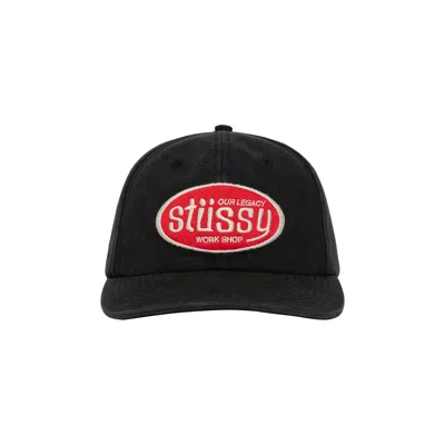 Pre-owned Stussy X Our Legacy Work Shop Mid-depth Cap 'black' | Men's Size Onesize