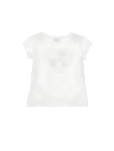 Monnalisa Heart T-shirt With Applications In White