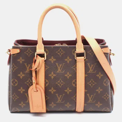 Pre-owned Louis Vuitton Soufflot Bb Monogram Canvas Crossbody Bag In Brown