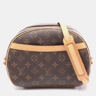 Pre-owned Louis Vuitton Blois Brown Monogram Canvas Shoulder Bag