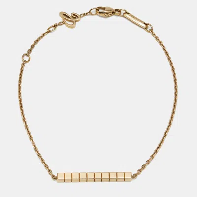 Pre-owned Chopard Ice Cube 18k Yellow Gold Bracelet