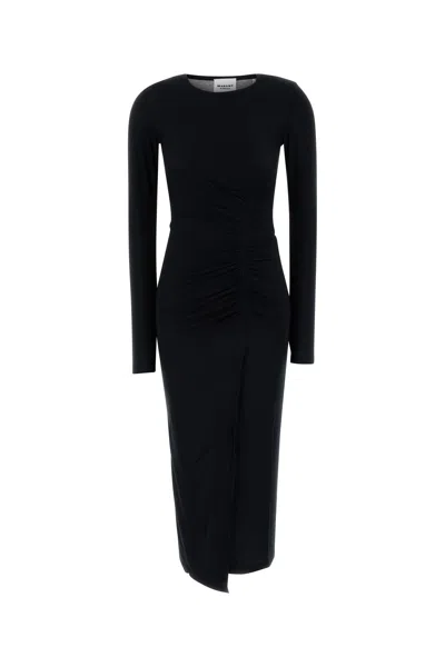 Isabel Marant Étoile Isabel Marant Etoile Black Stretch Modal Jelina Dress In Black
