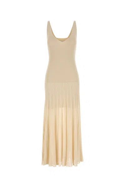 Isabel Marant Sand Stretch Cotton Blend Velma Dress In Neutral
