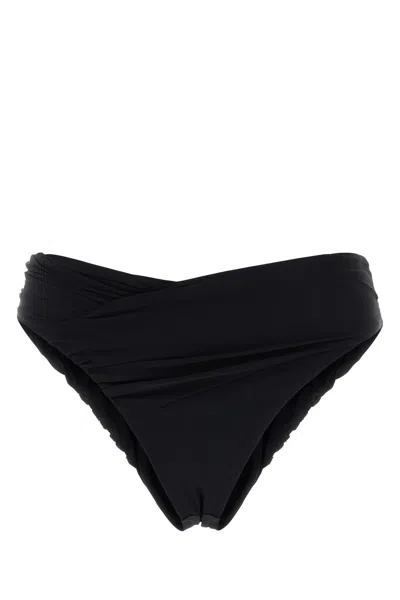 Magda Butrym Black Stretch Nylon Bikini Bottom