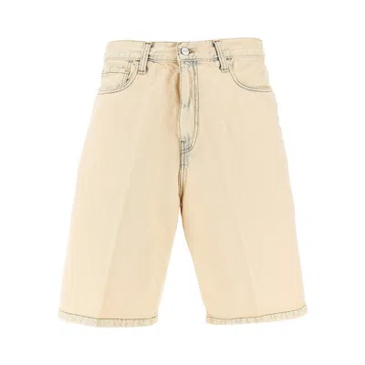 Carhartt Landon Short In Denim Sabbia Uomo In Brown