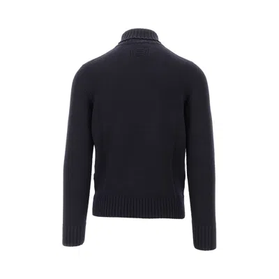 Drumohr Erino Wool Turtleneck Sweater In Black