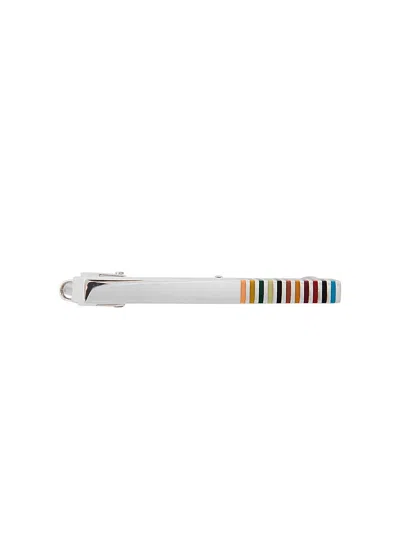 Paul Smith Signature Stripe Enamelled Tie Pin