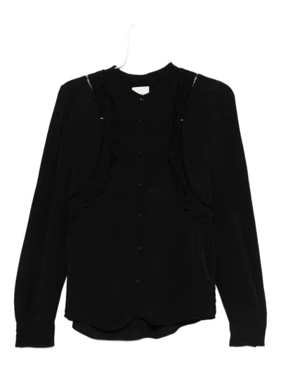 Isabel Marant Lace-insert Long-sleeve Blouse