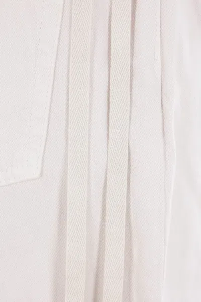 Ann Demeulemeester Jeans With Belt Loops In White