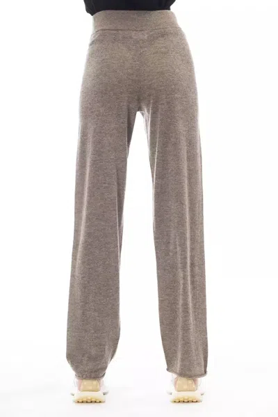 Alpha Studio Brown Wool Women's Women's Pant