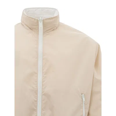 Armani Exchange Jacket Bomber Fabric Technical Double Face  In Neutral
