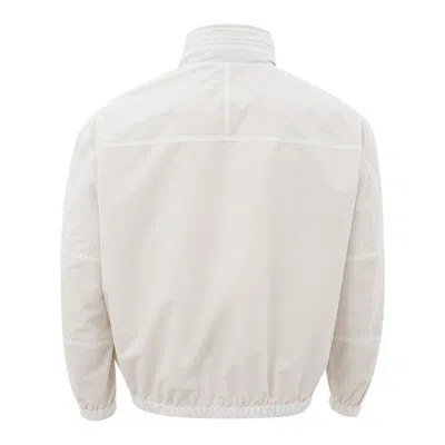 Armani Exchange Jacket Bomber Fabric Technical Double Face  In Neutral