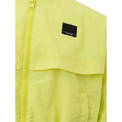 Armani Exchange Chic Yellow Polyamide Jacket For Women's Women