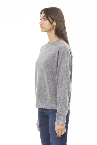 Baldinini Trend Gray Wool Sweater In Gray