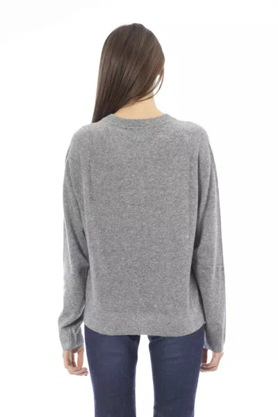 Baldinini Trend Gray Wool Sweater In Gray